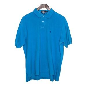 Polo Ralph Lauren Polo Shirt Classic Fit Short Sleeve Casual Blue Mens  XL